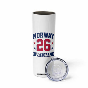Vintage Norway Fotball Skinny Tumbler Norwegian Flag Game Day Fan Gift TS12 Print Your Wear
