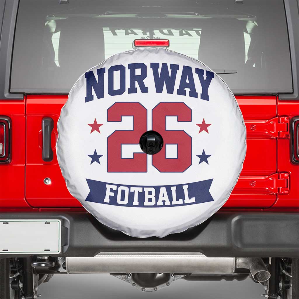 Vintage Norway Fotball Spare Tire Cover Norwegian Flag Game Day Fan Gift TS12 White Print Your Wear
