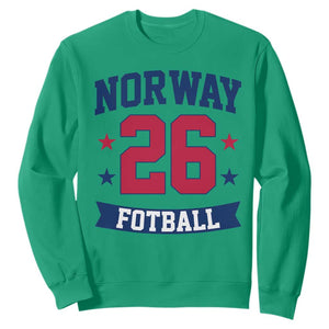 Vintage Norway Fotball Sweatshirt Norwegian Flag Game Day Fan Gift TS12 Irish Green Print Your Wear
