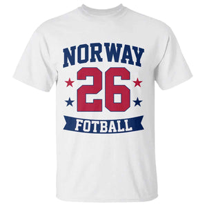 Vintage Norway Fotball T Shirt Norwegian Flag Game Day Fan Gift TS12 White Print Your Wear