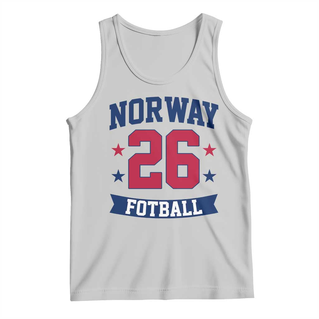 Vintage Norway Fotball Tank Top Norwegian Flag Game Day Fan Gift TS12 Ash Print Your Wear