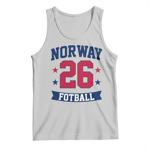Vintage Norway Fotball Tank Top Norwegian Flag Game Day Fan Gift TS12 Ash Print Your Wear