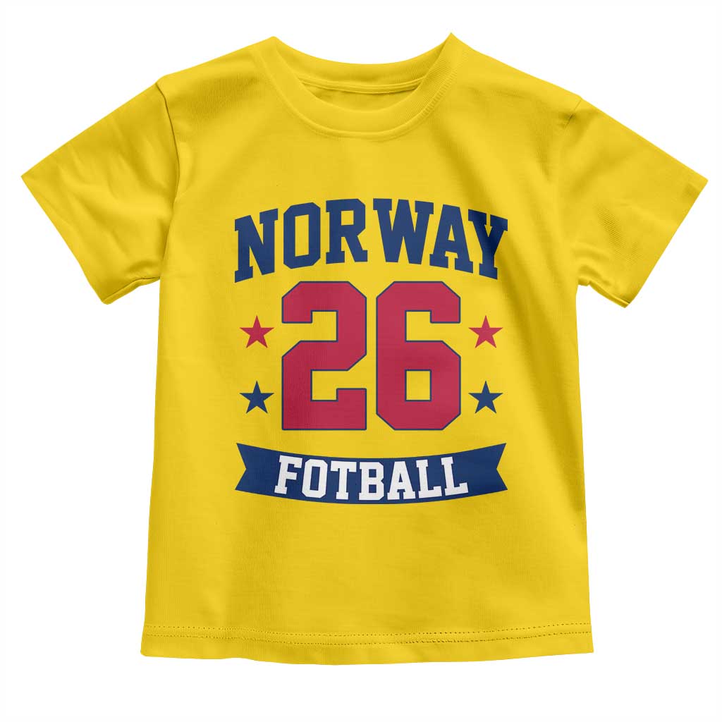 Vintage Norway Fotball Toddler T Shirt Norwegian Flag Game Day Fan Gift TS12 Daisy Print Your Wear
