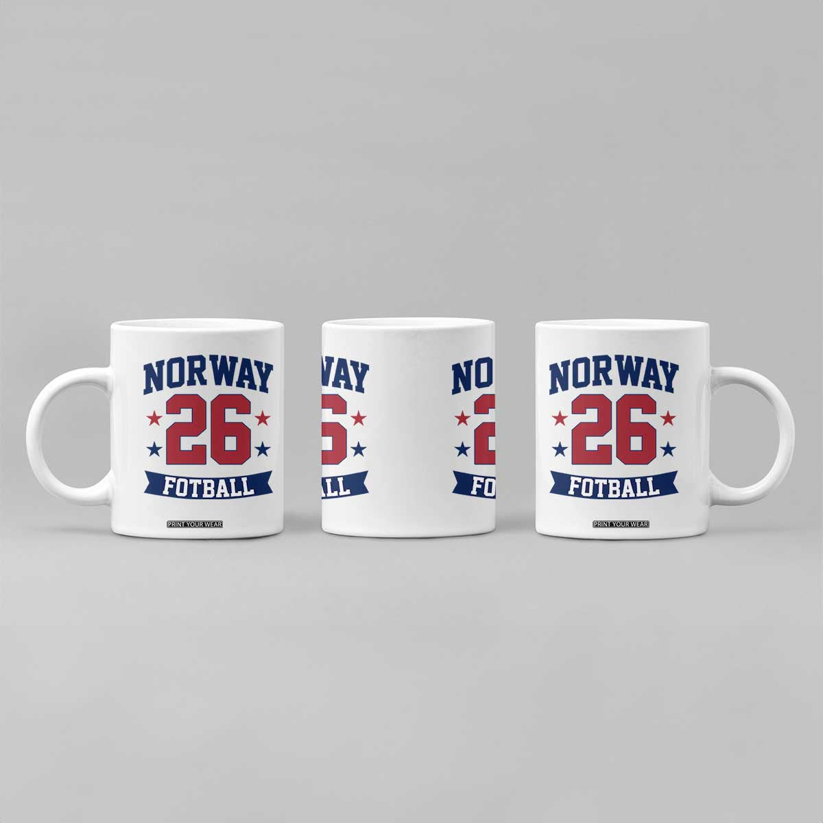 Vintage Norway Fotball Coffee Mug Norwegian Flag Game Day Fan Gift TS12 Print Your Wear