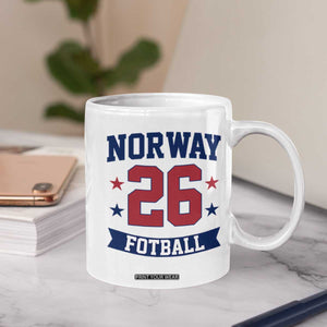 Vintage Norway Fotball Coffee Mug Norwegian Flag Game Day Fan Gift TS12 Print Your Wear