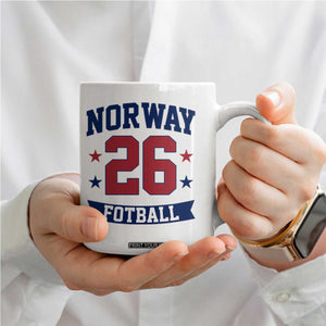 Vintage Norway Fotball Coffee Mug Norwegian Flag Game Day Fan Gift TS12 Print Your Wear