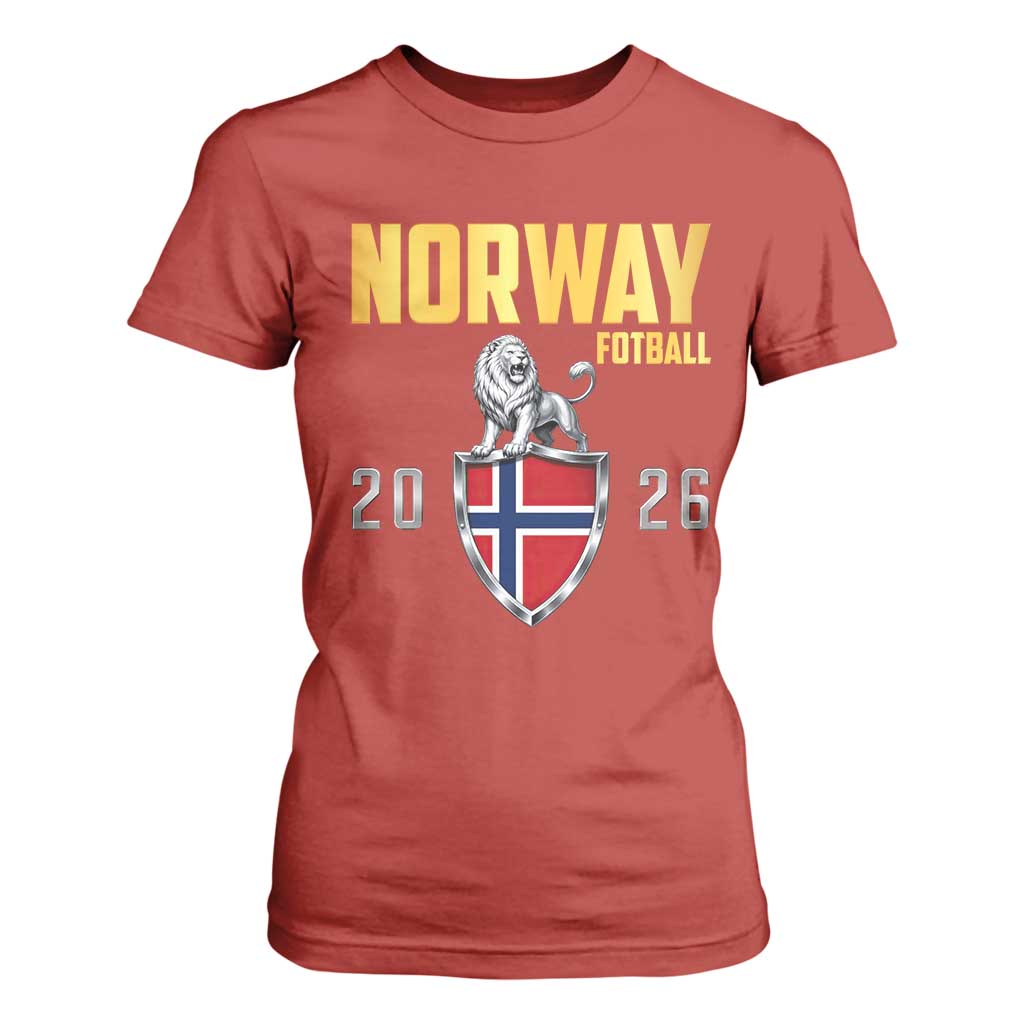 Vintage Norway Fotball Norwegian Supporter Gift T Shirt For Women TS12 Red Print Your Wear