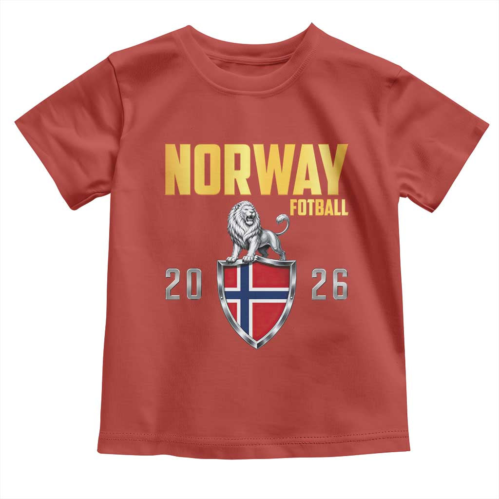 Vintage Norway Fotball Norwegian Supporter Gift Toddler T Shirt TS12 Red Print Your Wear