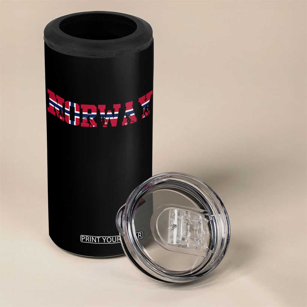 Vintage Norway Fotball 4 in 1 Can Cooler Tumbler Scandinavian Pride Fan Gift TS12 Print Your Wear