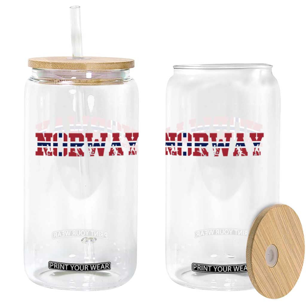 Vintage Norway Fotball Glass Can Scandinavian Pride Fan Gift TS12 Print Your Wear