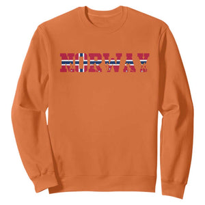 Vintage Norway Fotball Sweatshirt Scandinavian Pride Fan Gift TS12 Orange Print Your Wear