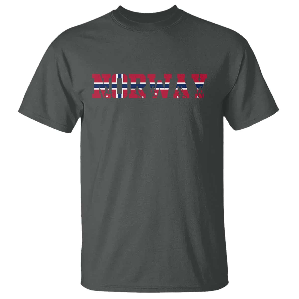 Vintage Norway Fotball T Shirt Scandinavian Pride Fan Gift TS12 Dark Heather Print Your Wear