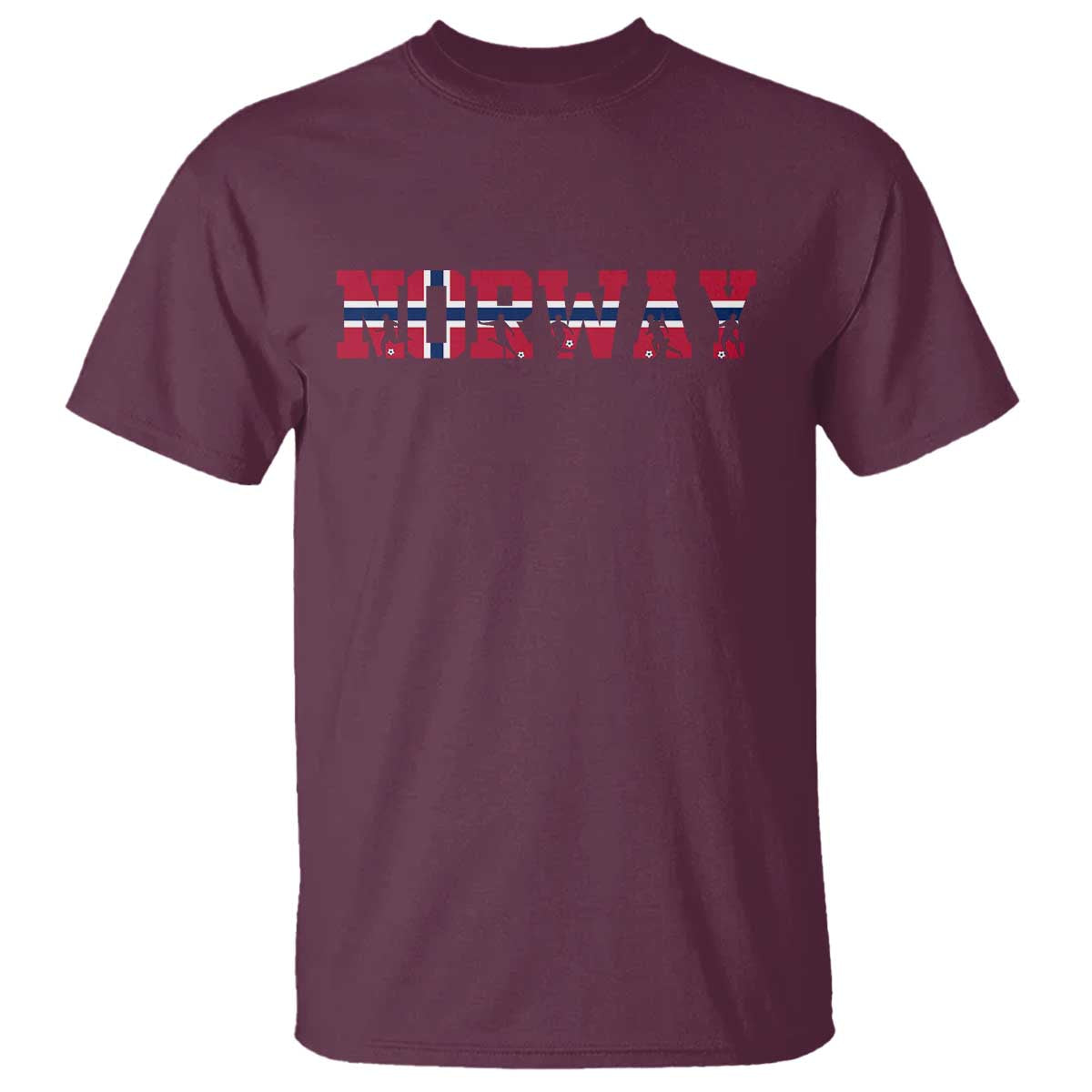 Vintage Norway Fotball T Shirt Scandinavian Pride Fan Gift TS12 Maroon Print Your Wear