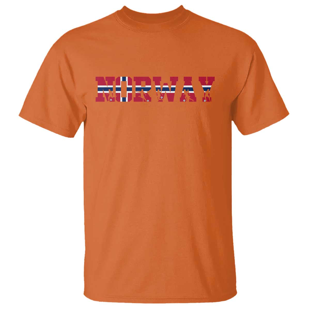 Vintage Norway Fotball T Shirt Scandinavian Pride Fan Gift TS12 Orange Print Your Wear