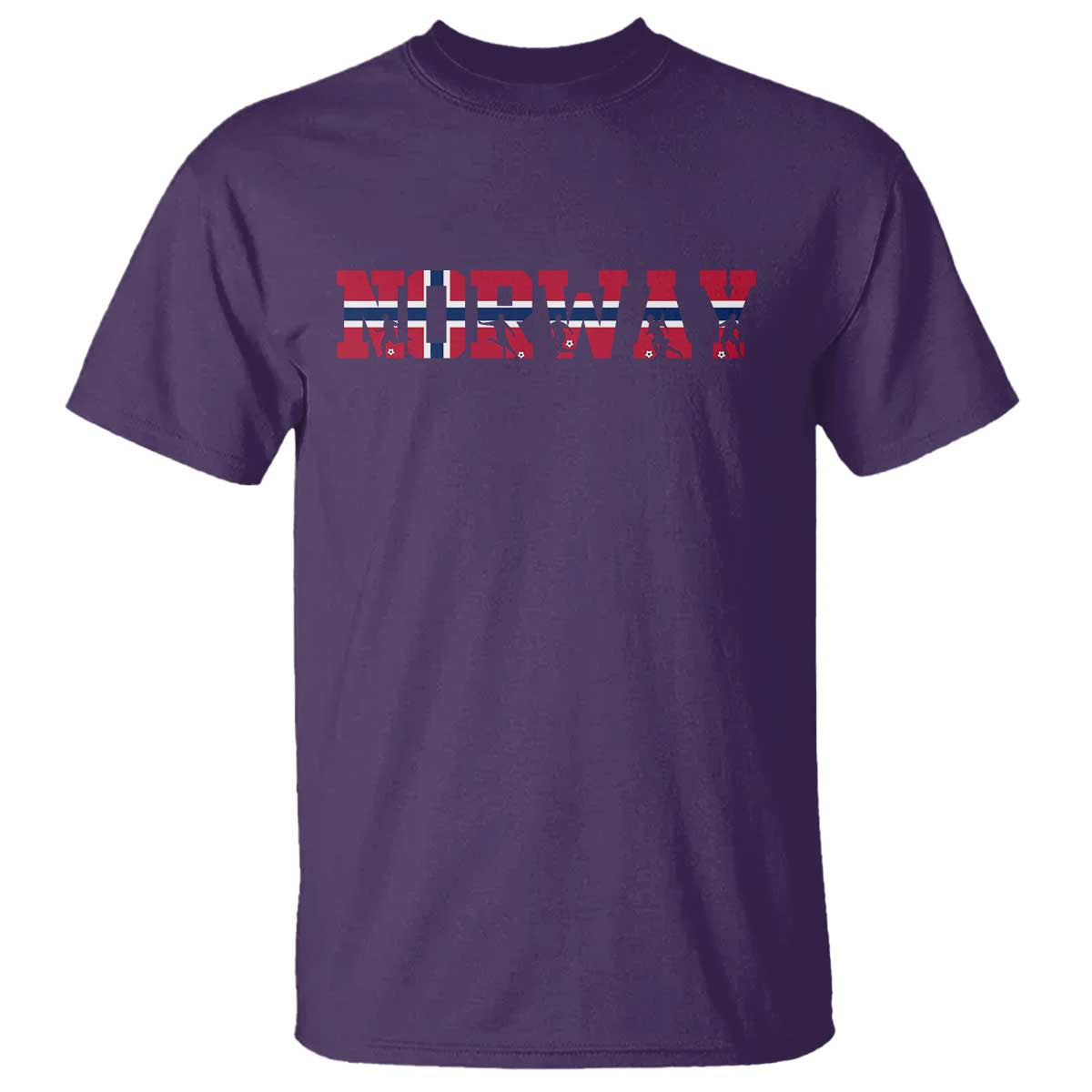 Vintage Norway Fotball T Shirt Scandinavian Pride Fan Gift TS12 Purple Print Your Wear