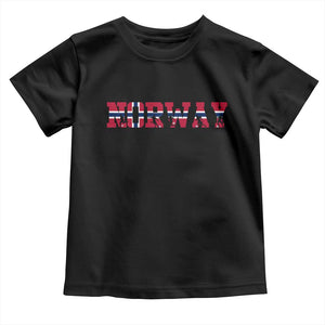 Vintage Norway Fotball Toddler T Shirt Scandinavian Pride Fan Gift TS12 Black Print Your Wear