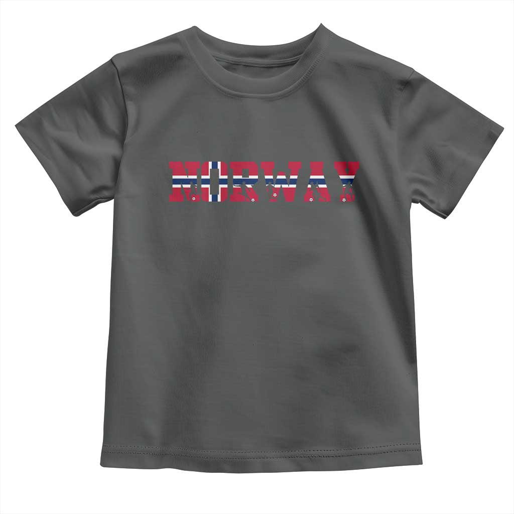 Vintage Norway Fotball Toddler T Shirt Scandinavian Pride Fan Gift TS12 Dark Heather Print Your Wear