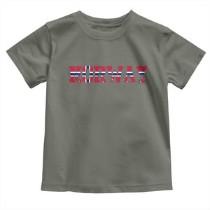 Vintage Norway Fotball Toddler T Shirt Scandinavian Pride Fan Gift TS12 Military Green Print Your Wear