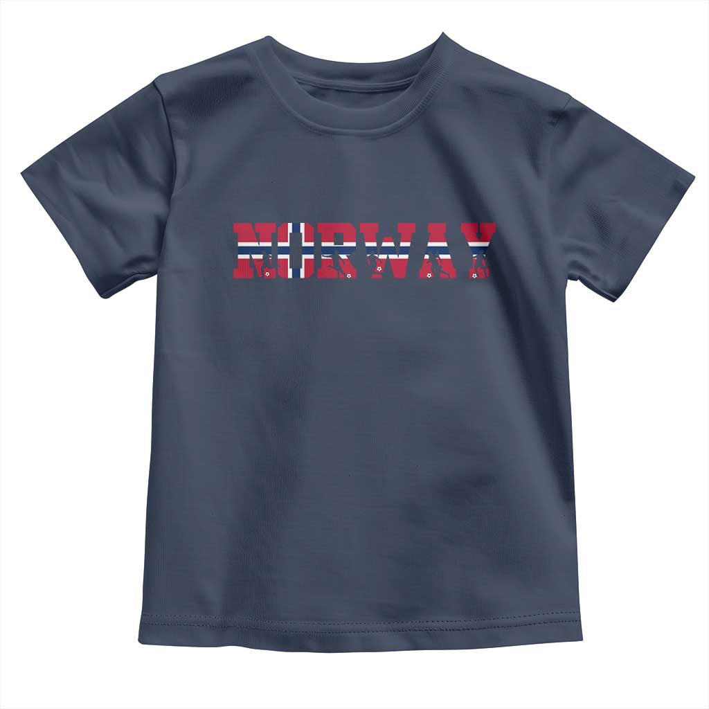 Vintage Norway Fotball Toddler T Shirt Scandinavian Pride Fan Gift TS12 Navy Print Your Wear