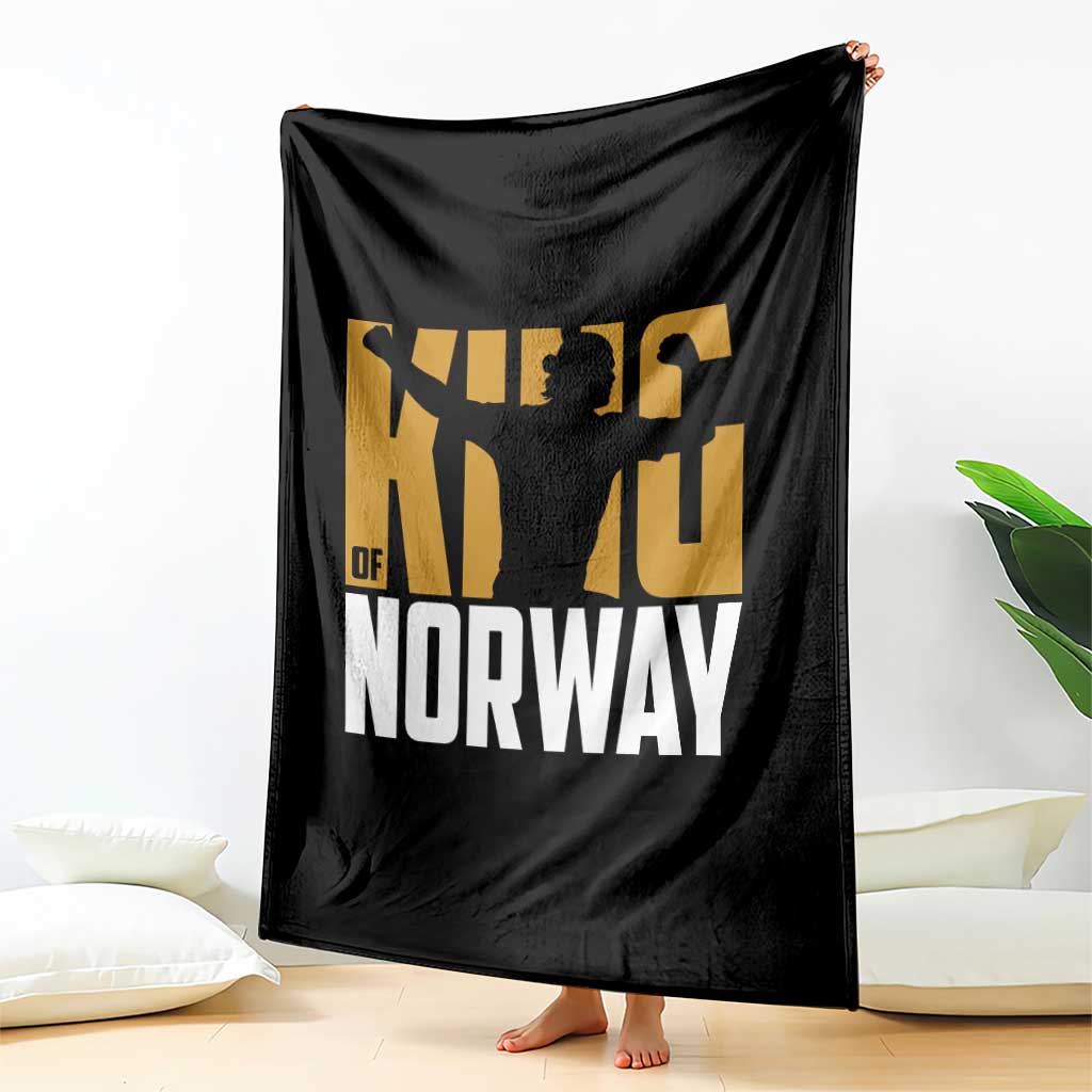 King Of Norway Football Throw Blanket Proud Norwegian Supporter Fan TS12 Print Your Wear