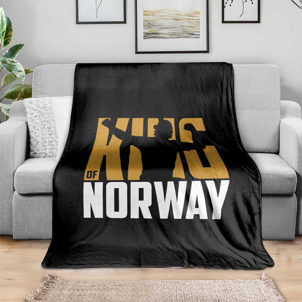 King Of Norway Football Throw Blanket Proud Norwegian Supporter Fan TS12 Print Your Wear