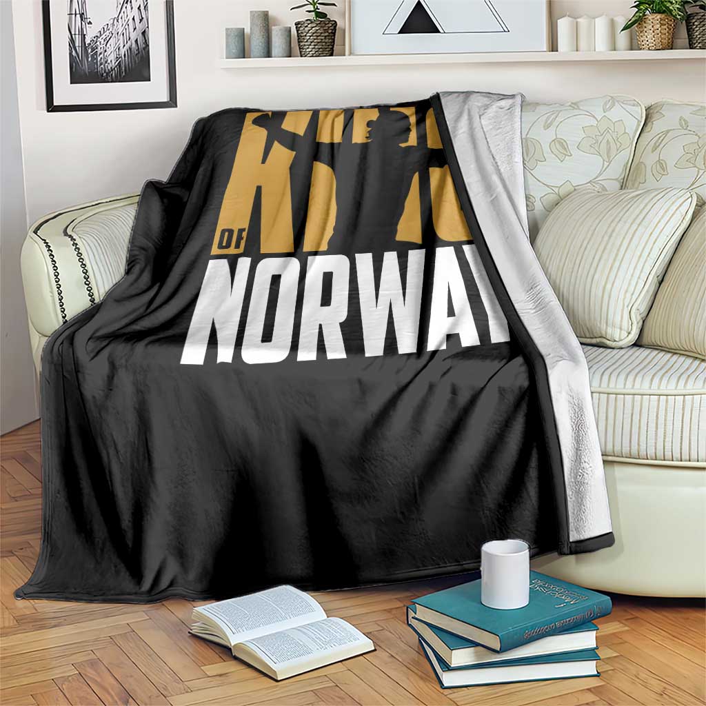 King Of Norway Football Throw Blanket Proud Norwegian Supporter Fan TS12 Print Your Wear