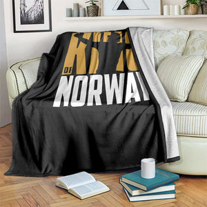 King Of Norway Football Throw Blanket Proud Norwegian Supporter Fan TS12 Print Your Wear