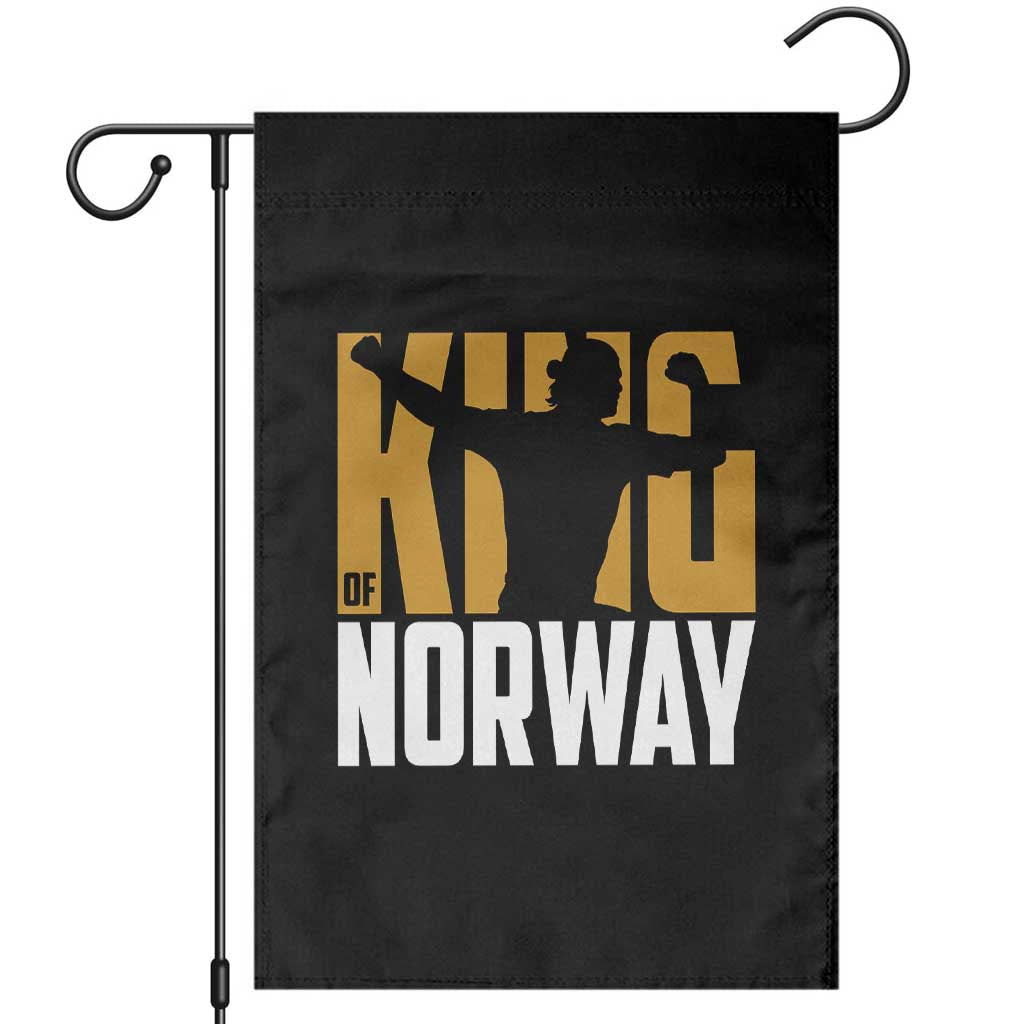 King Of Norway Football Garden Flag Proud Norwegian Supporter Fan TS12 Black Print Your Wear