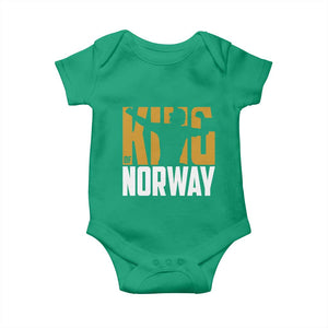 King Of Norway Football Baby Onesie Proud Norwegian Supporter Fan TS12 Irish Green Print Your Wear