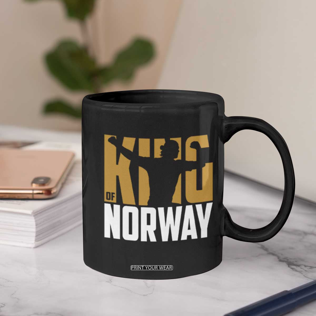 King Of Norway Football Coffee Mug Proud Norwegian Supporter Fan TS12 Print Your Wear