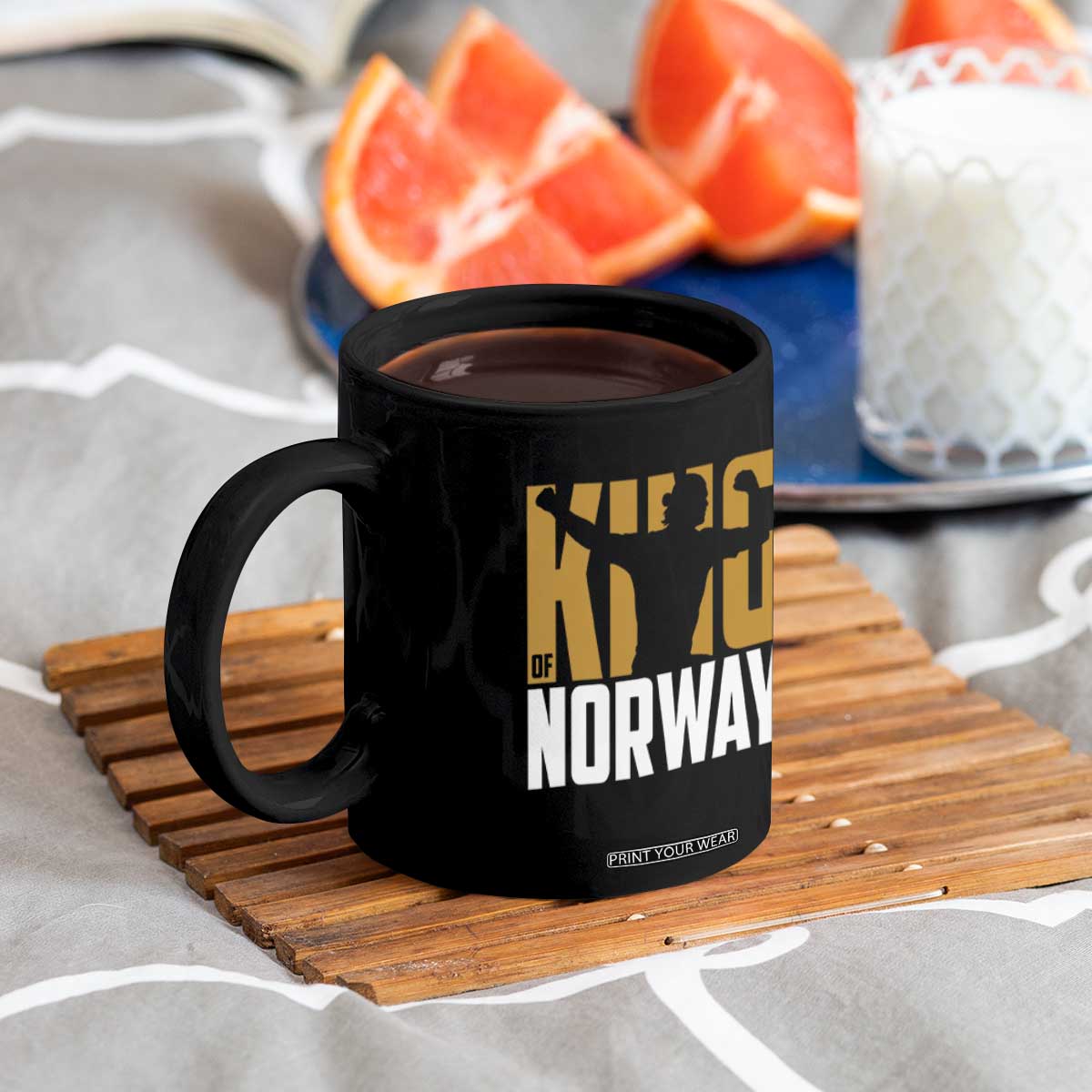 King Of Norway Football Coffee Mug Proud Norwegian Supporter Fan TS12 Print Your Wear