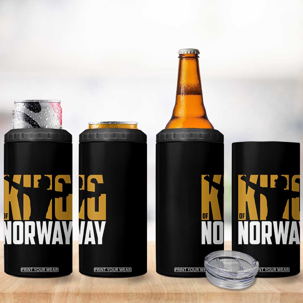 King Of Norway Football 4 in 1 Can Cooler Tumbler Proud Norwegian Supporter Fan TS12 Print Your Wear