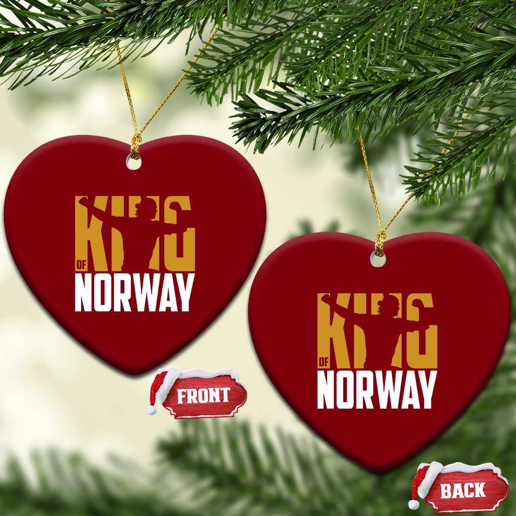 King Of Norway Football Ceramic Ornament Proud Norwegian Supporter Fan TS12 Print Your Wear