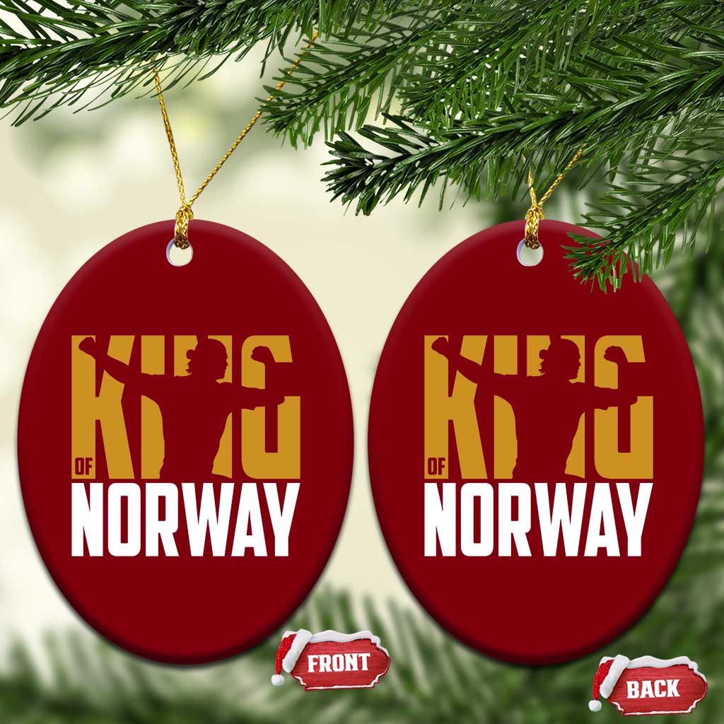 King Of Norway Football Ceramic Ornament Proud Norwegian Supporter Fan TS12 Print Your Wear