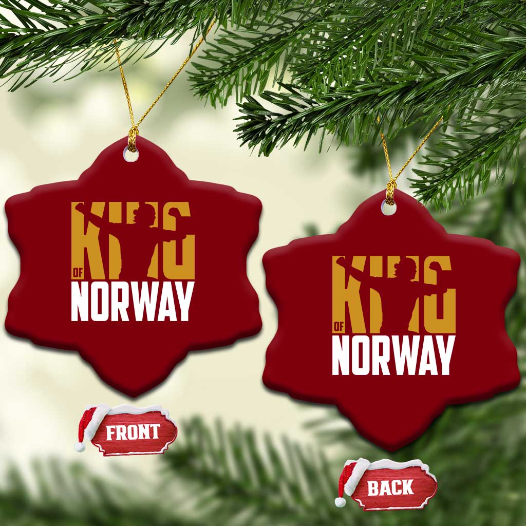 King Of Norway Football Ceramic Ornament Proud Norwegian Supporter Fan TS12 Print Your Wear
