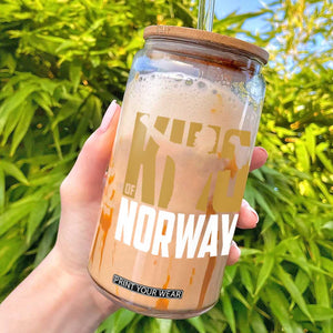 King Of Norway Football Glass Can Proud Norwegian Supporter Fan TS12 Black Print Your Wear
