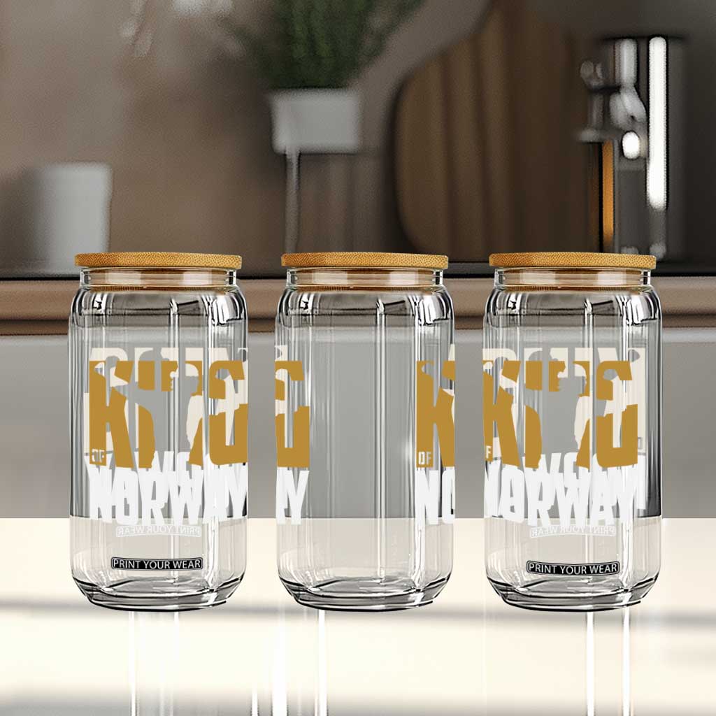 King Of Norway Football Glass Can Proud Norwegian Supporter Fan TS12 Print Your Wear