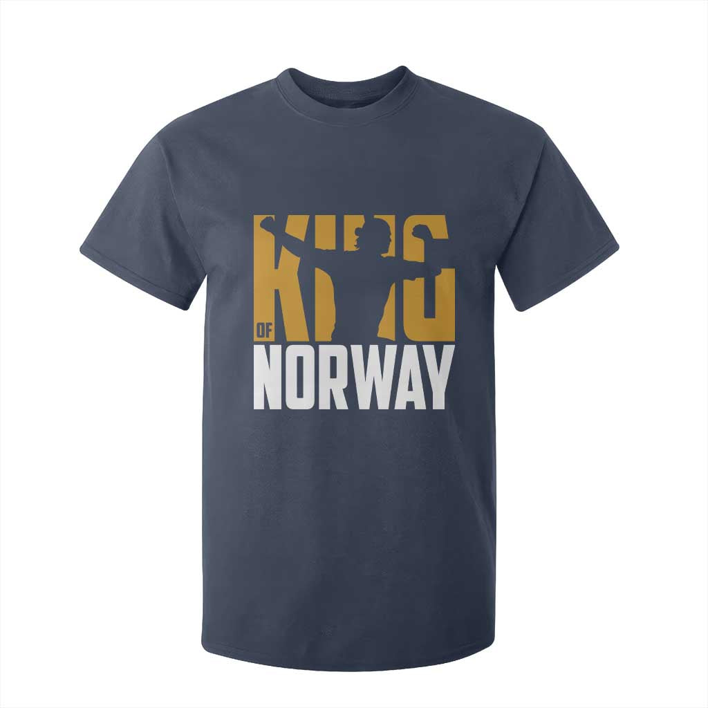King Of Norway Football T Shirt For Kid Proud Norwegian Supporter Fan TS12 Navy Print Your Wear