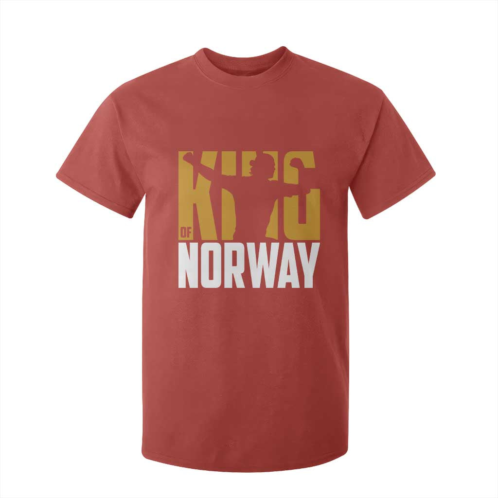King Of Norway Football T Shirt For Kid Proud Norwegian Supporter Fan TS12 Red Print Your Wear