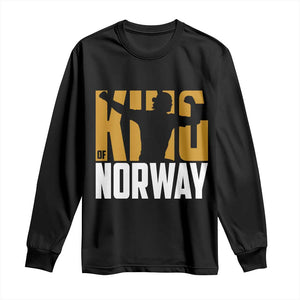 King Of Norway Football Long Sleeve Shirt Proud Norwegian Supporter Fan TS12 Black Print Your Wear