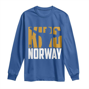 King Of Norway Football Long Sleeve Shirt Proud Norwegian Supporter Fan TS12 Royal Blue Print Your Wear