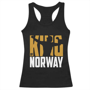 King Of Norway Football Racerback Tank Top Proud Norwegian Supporter Fan TS12 Black Print Your Wear