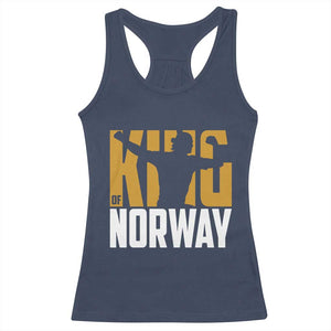 King Of Norway Football Racerback Tank Top Proud Norwegian Supporter Fan TS12 Navy Print Your Wear