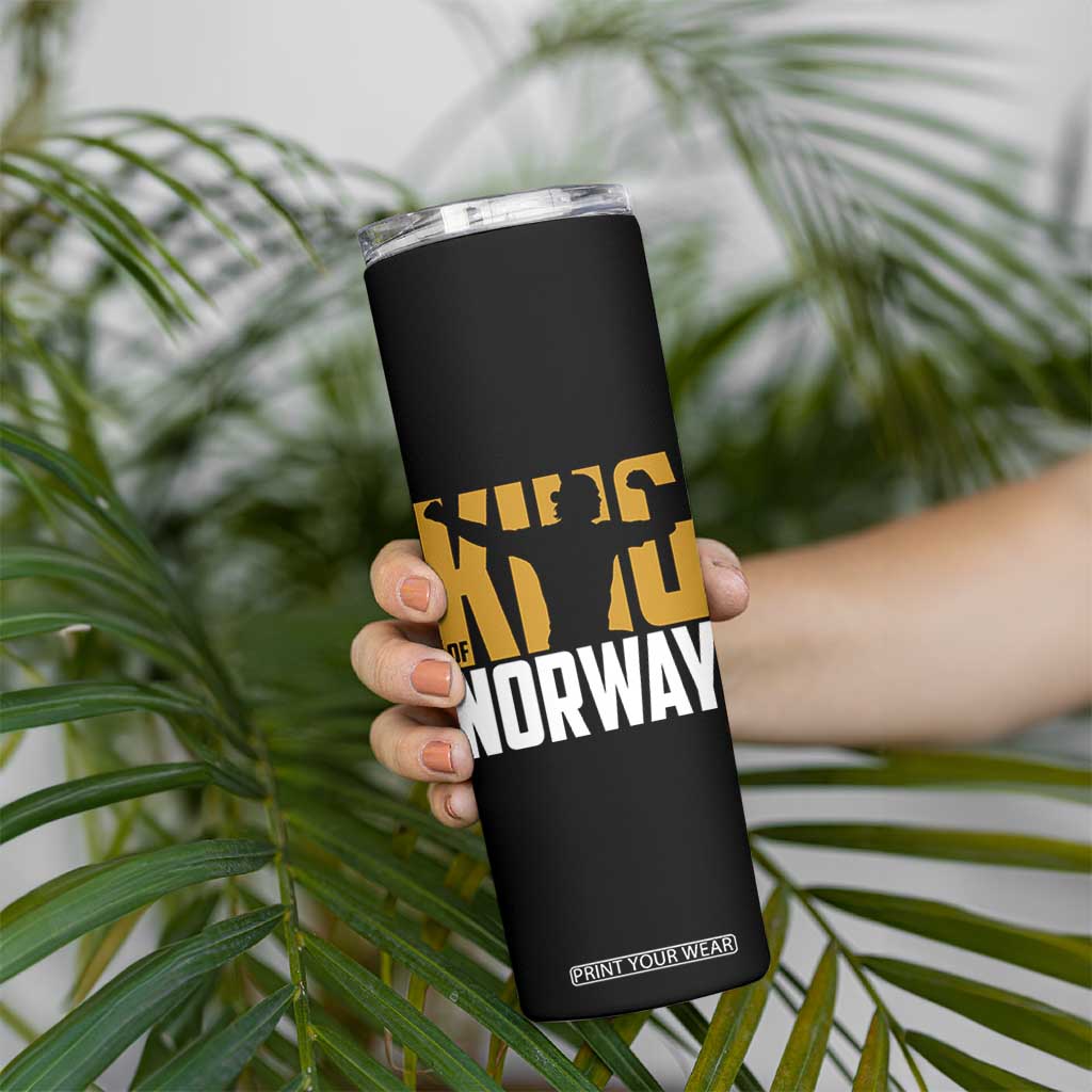 King Of Norway Football Skinny Tumbler Proud Norwegian Supporter Fan TS12 Print Your Wear