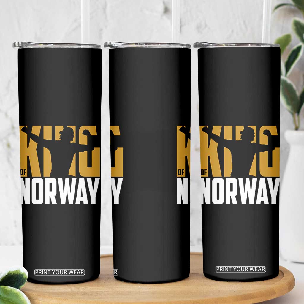 King Of Norway Football Skinny Tumbler Proud Norwegian Supporter Fan TS12 Print Your Wear