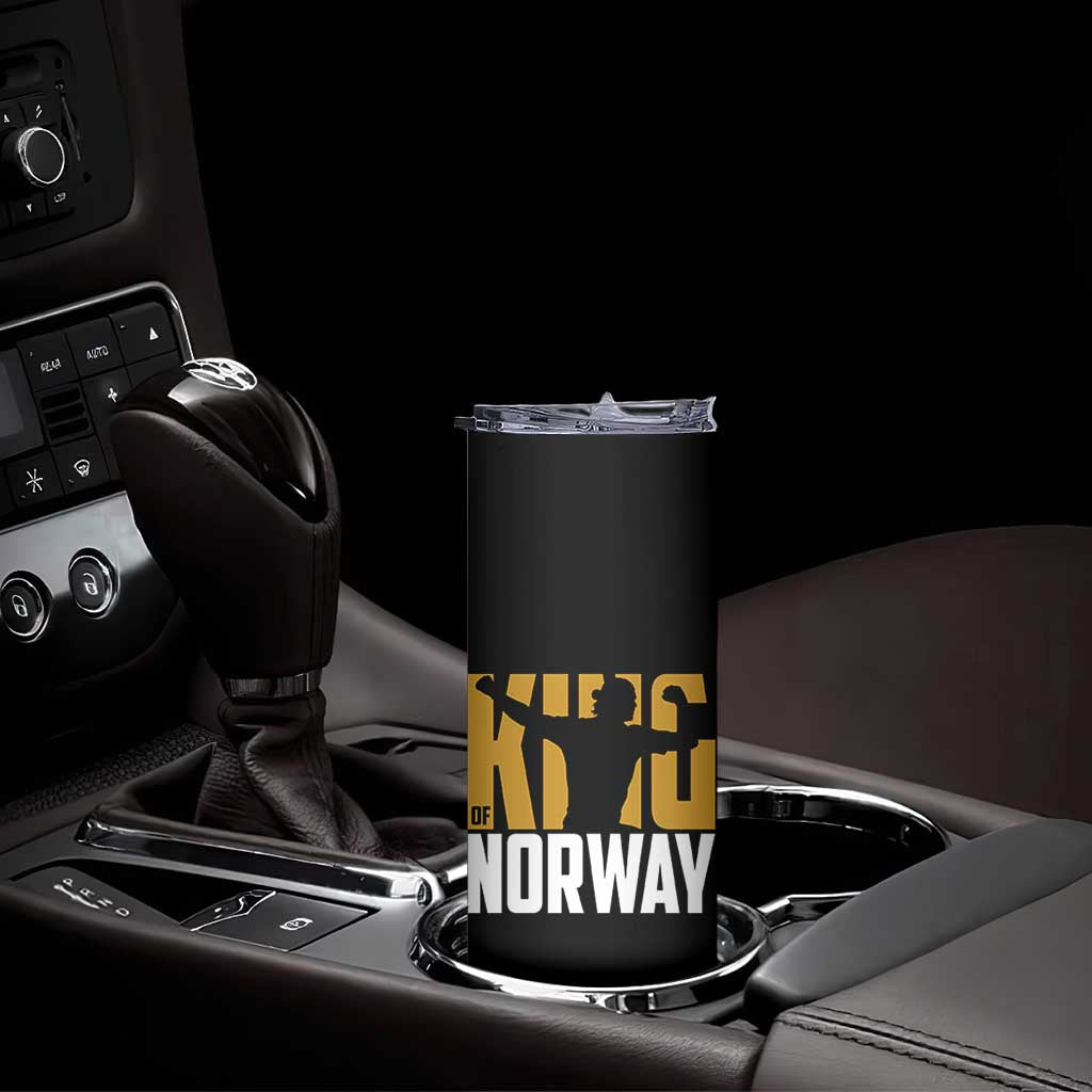 King Of Norway Football Skinny Tumbler Proud Norwegian Supporter Fan TS12 Print Your Wear