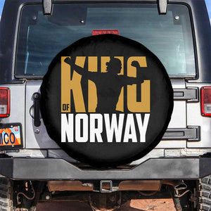 King Of Norway Football Spare Tire Cover Proud Norwegian Supporter Fan TS12 No hole Black Print Your Wear