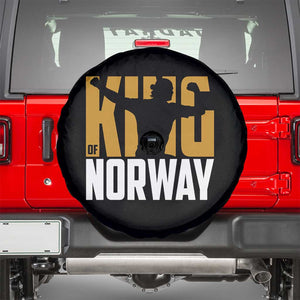 King Of Norway Football Spare Tire Cover Proud Norwegian Supporter Fan TS12 Black Print Your Wear