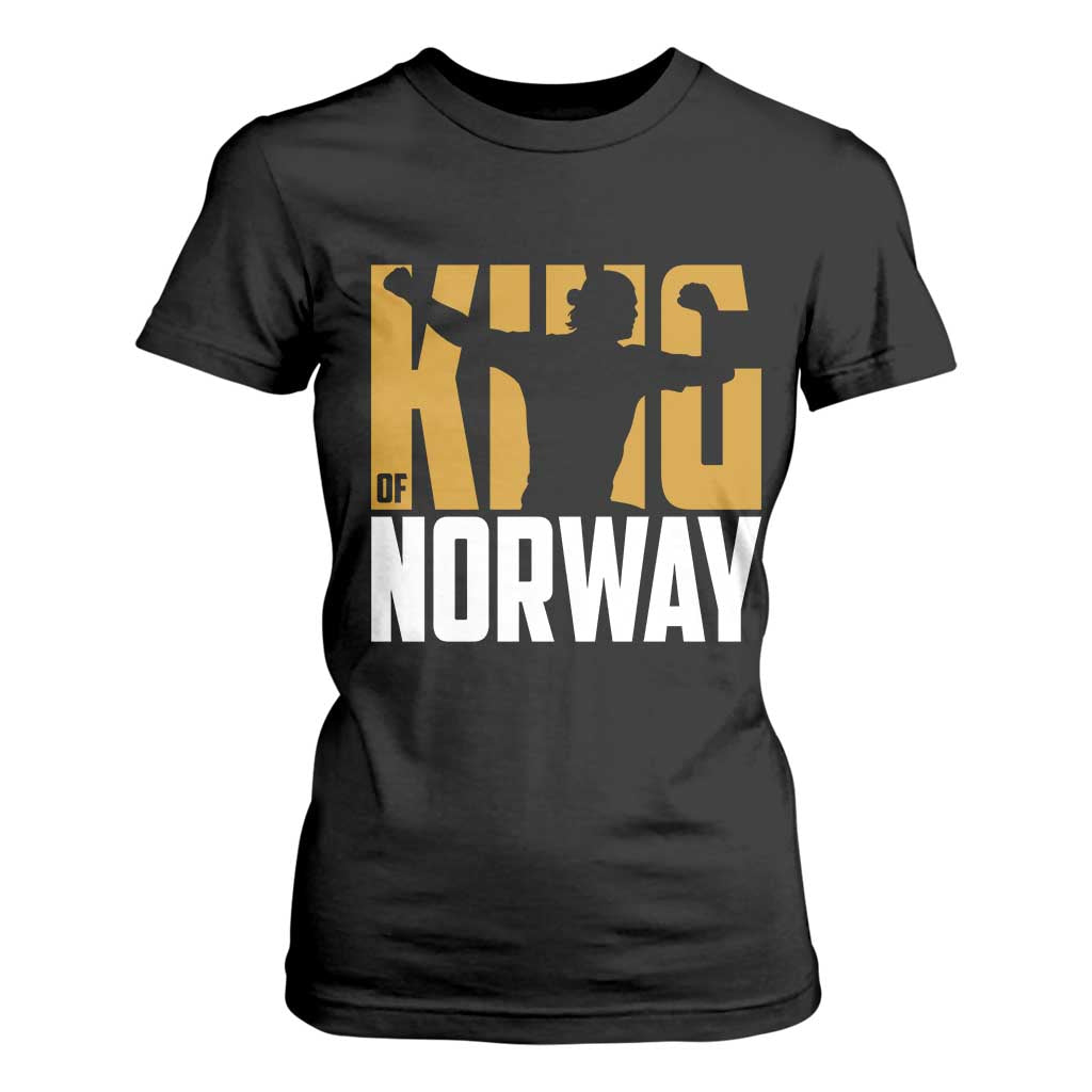 King Of Norway Football T Shirt For Women Proud Norwegian Supporter Fan TS12 Black Print Your Wear