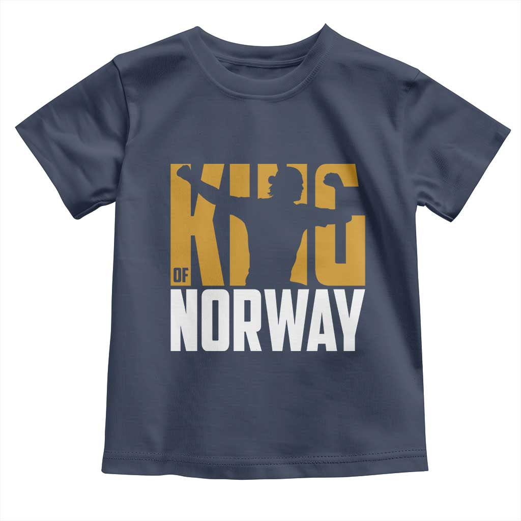 King Of Norway Football Toddler T Shirt Proud Norwegian Supporter Fan TS12 Navy Print Your Wear